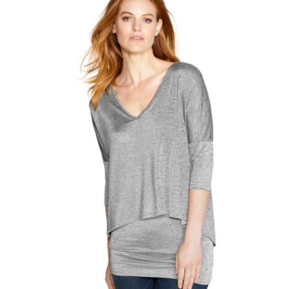 White House Black Market Tops - White House Black Market V-neck Double Layer Tunic